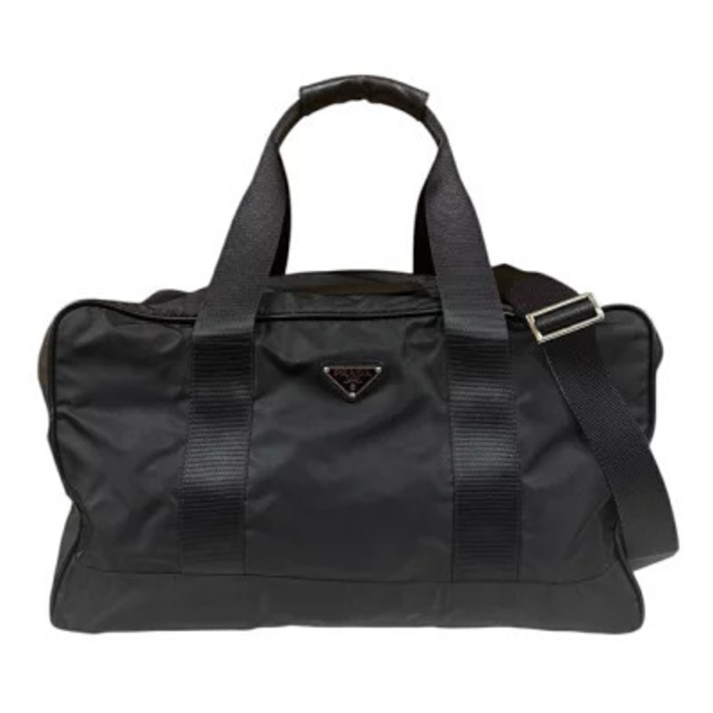 Prada travel duffle bag Saffiano leather handles